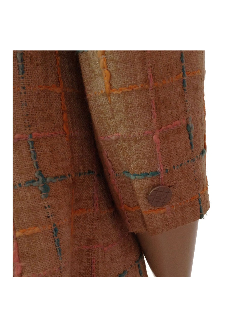 Manteau CHANEL T 42 tweed 