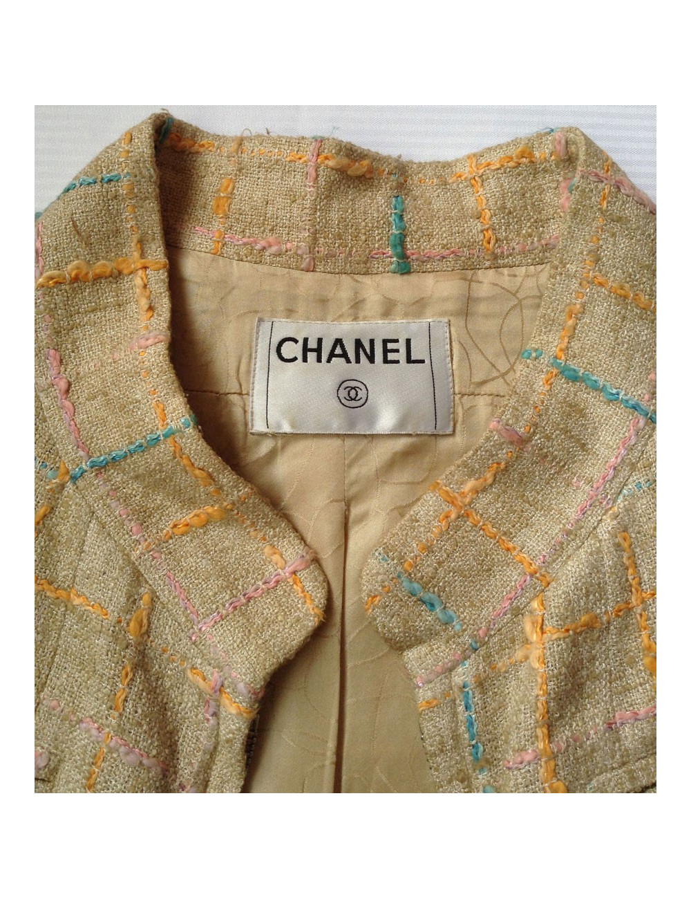 Manteau CHANEL T 42 tweed 