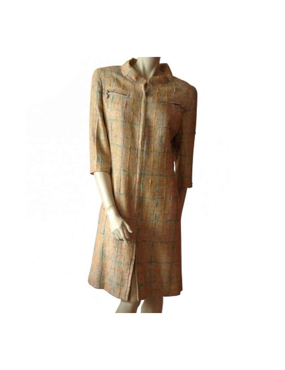 Manteau CHANEL T 42 tweed 