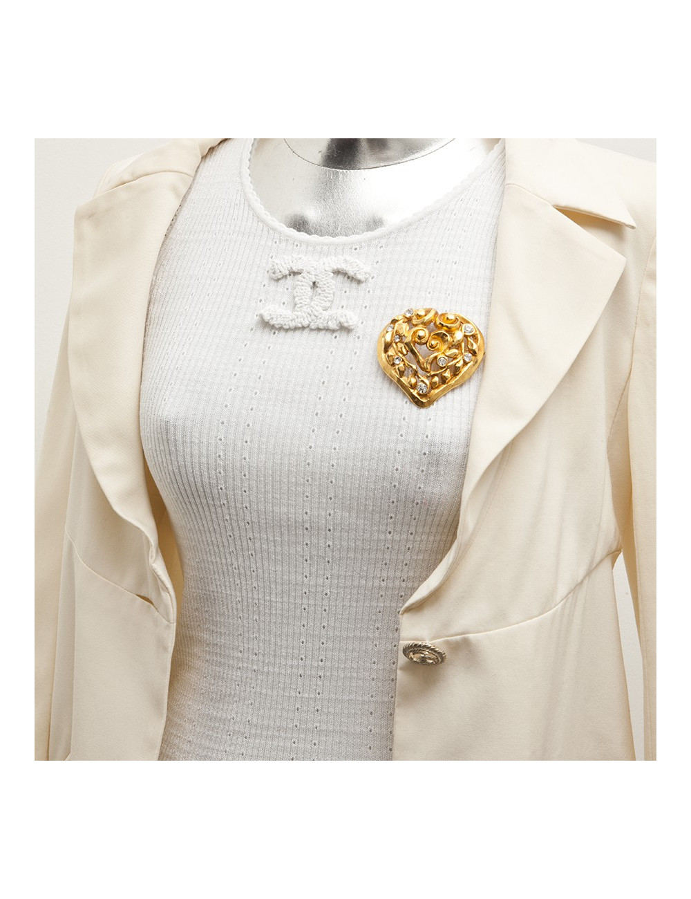 Broche CHRISTIAN LACROIX Coeur  Vintage