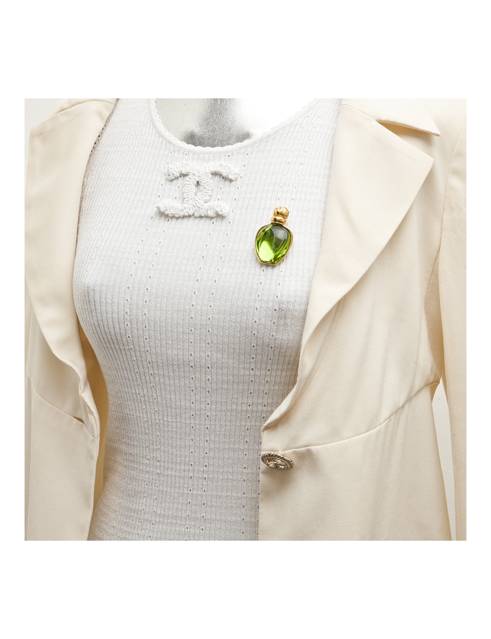 Broche CHRISTIAN DIOR Flacon vert