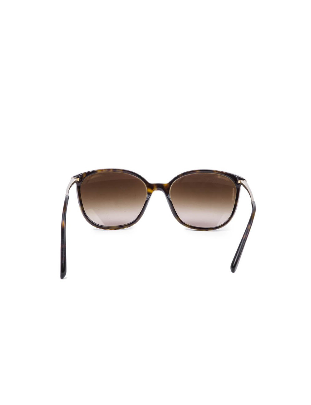 Lunettes de soleil CHANEL en plexiglas marron avec strass