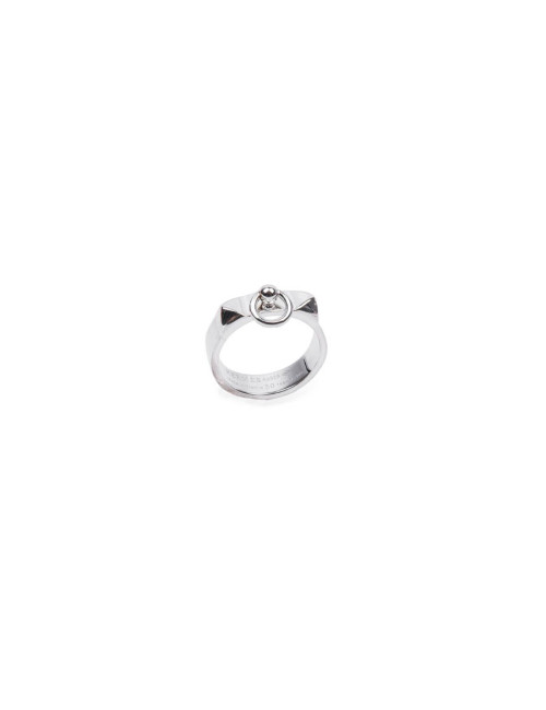 Bague collier de chien t 50 PM HERMES  en argent 925/1000