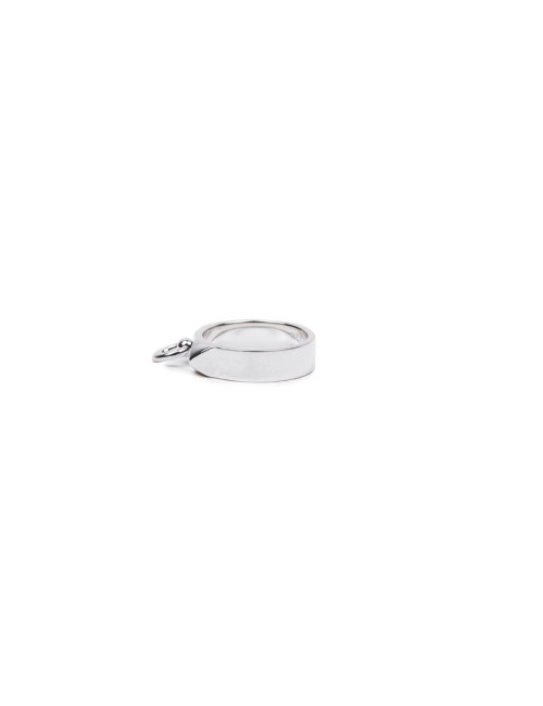 Bague collier de chien t 50 PM HERMES  en argent 925/1000