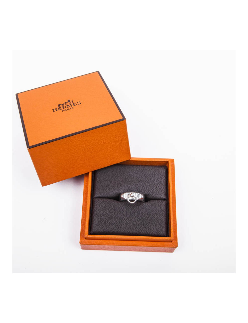 HERMES  band ring 'Collier de Chien' in Sterling silver 925/1000