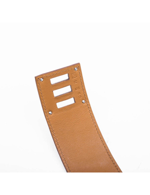 Manchette HERMES crocodile marron