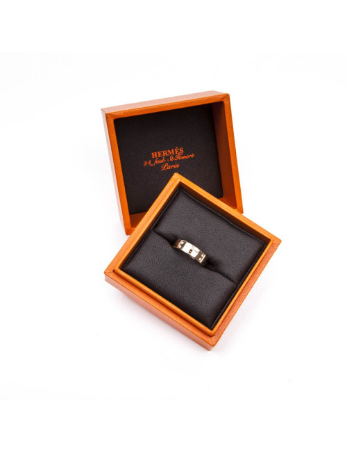 Bague  KELLY  PM or rose t 53 sertie de diamants