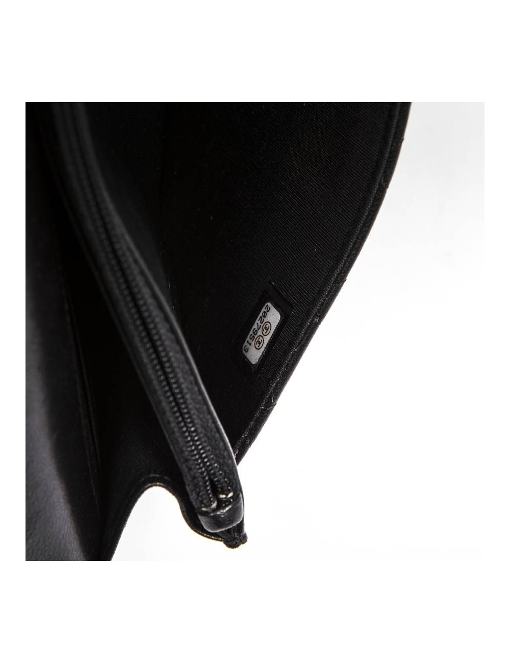 mini sac CHANEL en cuir d'agneau noir