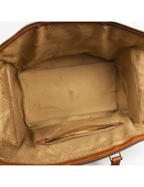 Sac mallette de Weekend GUCCI en cuir gold Vintage