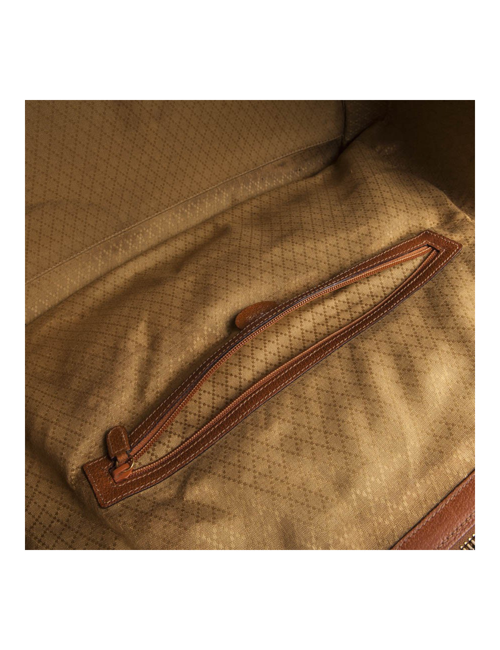 Sac mallette de Weekend GUCCI en cuir gold Vintage