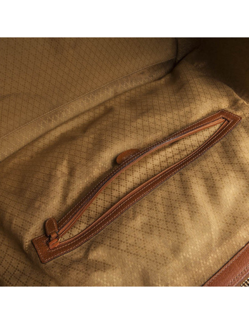 Sac mallette de Weekend GUCCI en cuir gold Vintage