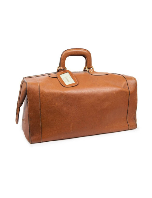 Sac mallette de Weekend GUCCI en cuir gold Vintage