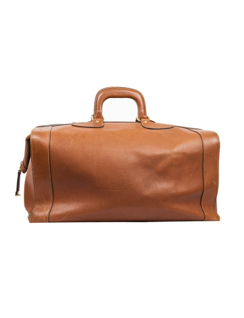 Sac mallette de Weekend GUCCI en cuir gold Vintage