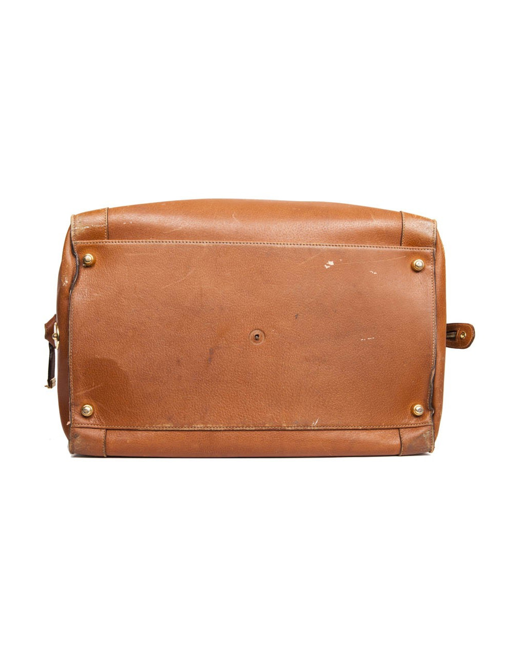 Sac mallette de Weekend GUCCI en cuir gold Vintage