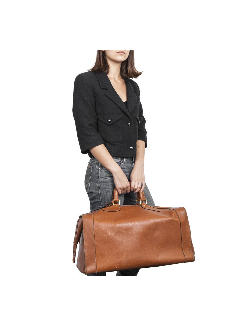 Sac de Weekend GUCCI en cir gold Vintage