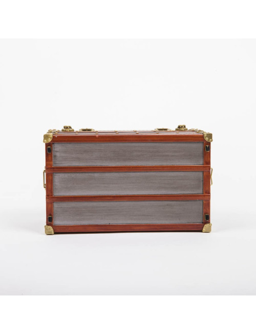 Mini malle LOUIS VUITTON grise 