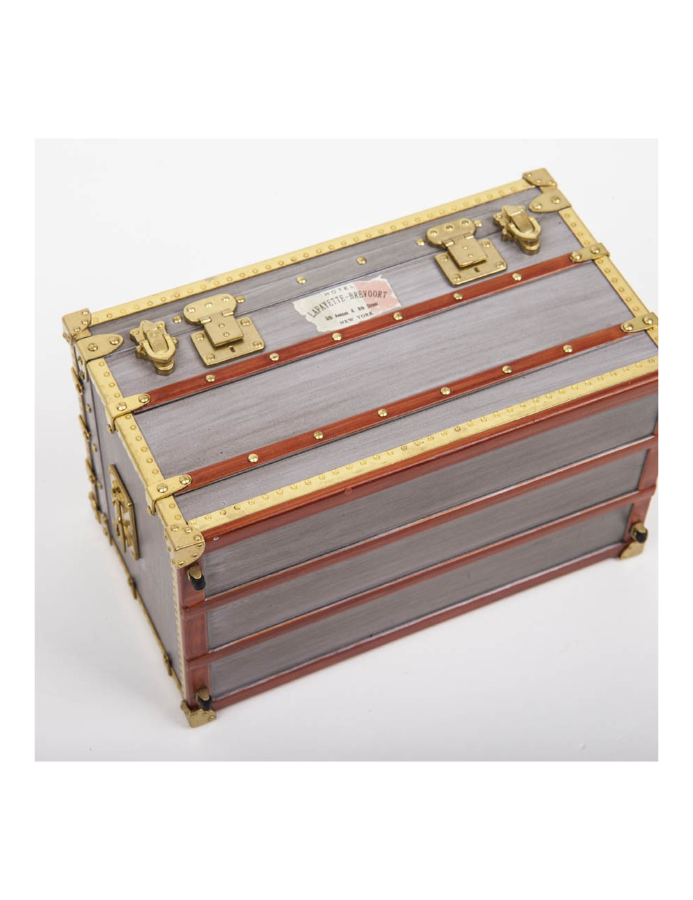 Mini malle LOUIS VUITTON grise 