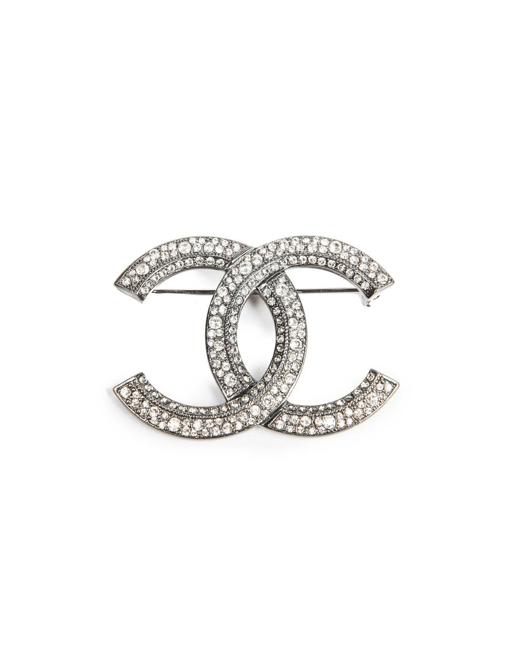 Broche Double C CHANEL strass