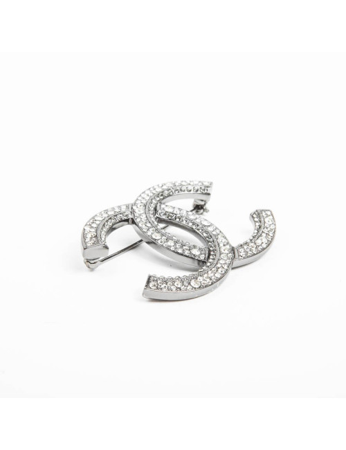 Broche Double C CHANEL strass