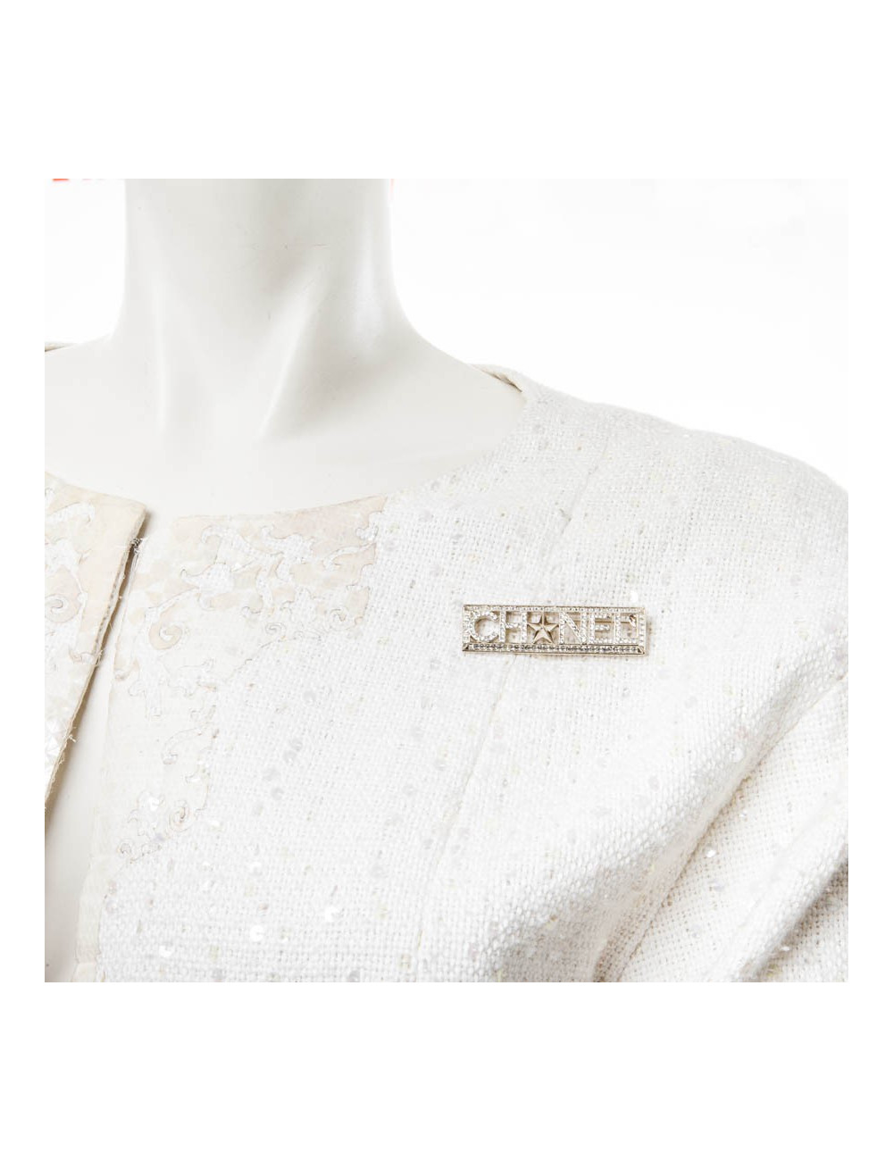 Broche "Paris-Dallas" avec strass