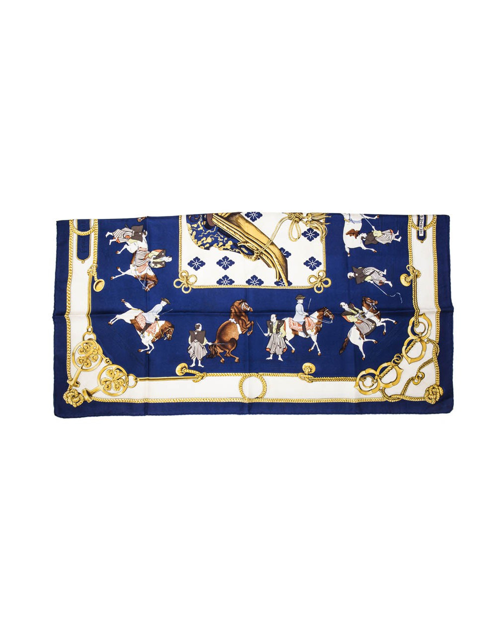 Carré HERMES 90 x 90 "Equitation japonaise"