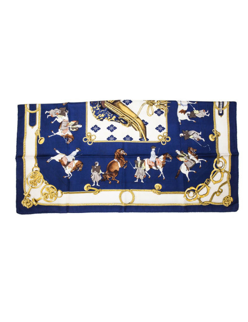 Carré HERMES 90 x 90 "Equitation japonaise"