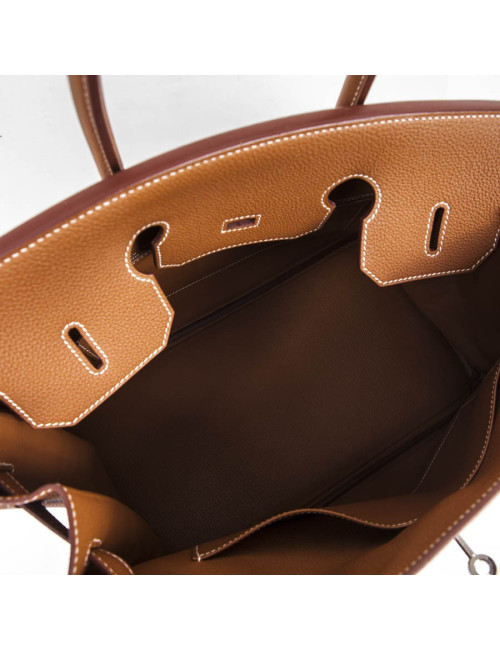 sac Birkin 35 HERMES  cuir togo gold