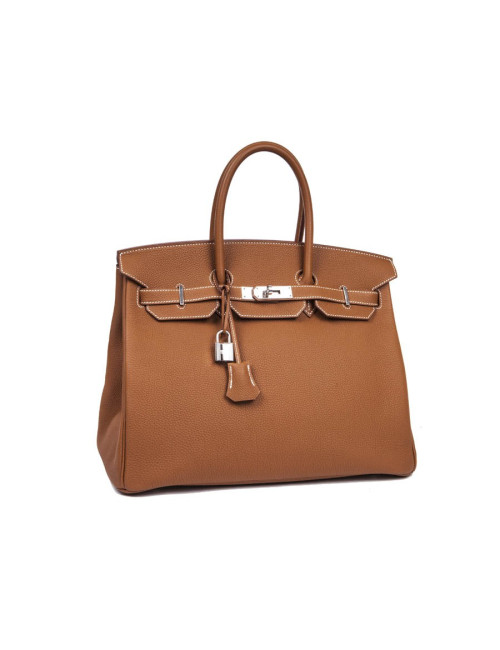 sac Birkin 35 HERMES  cuir togo gold