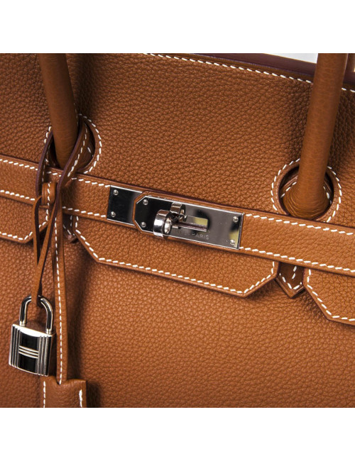 sac Birkin 35 HERMES  cuir togo gold