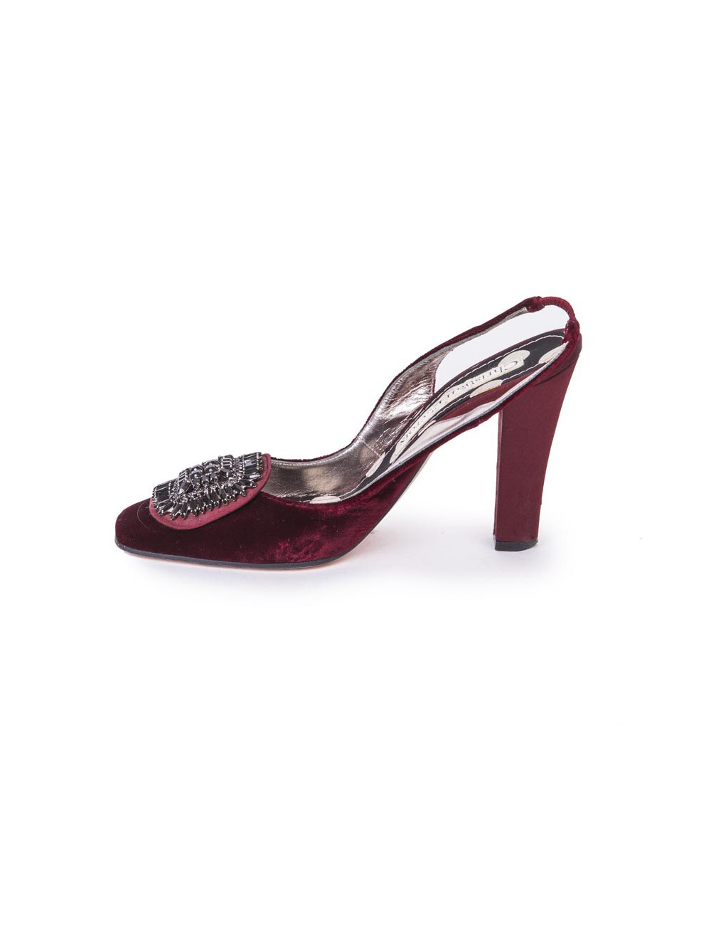 Sandales hautes  T36.5 CHRISTIAN LACROIX rouge cardinal 