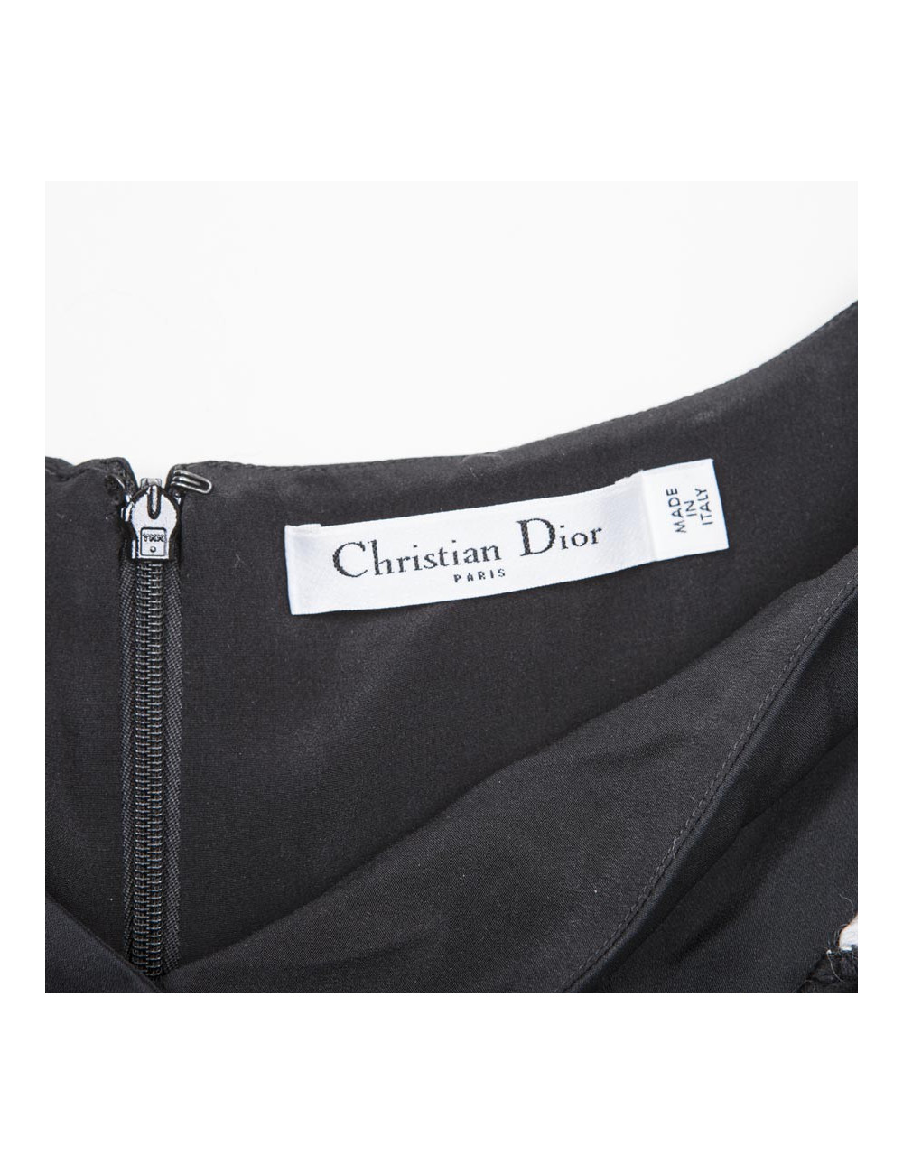 DIOR set top 42FR and clutch in black and white houndstooth fabric