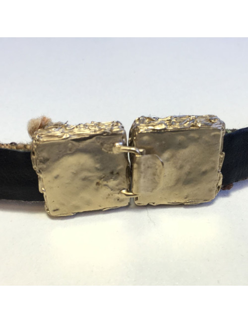 Belt "Paris-Edinburgh" CHANEL Brown Plaid