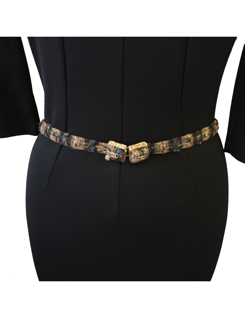 Belt "Paris-Edinburgh" CHANEL Brown Plaid