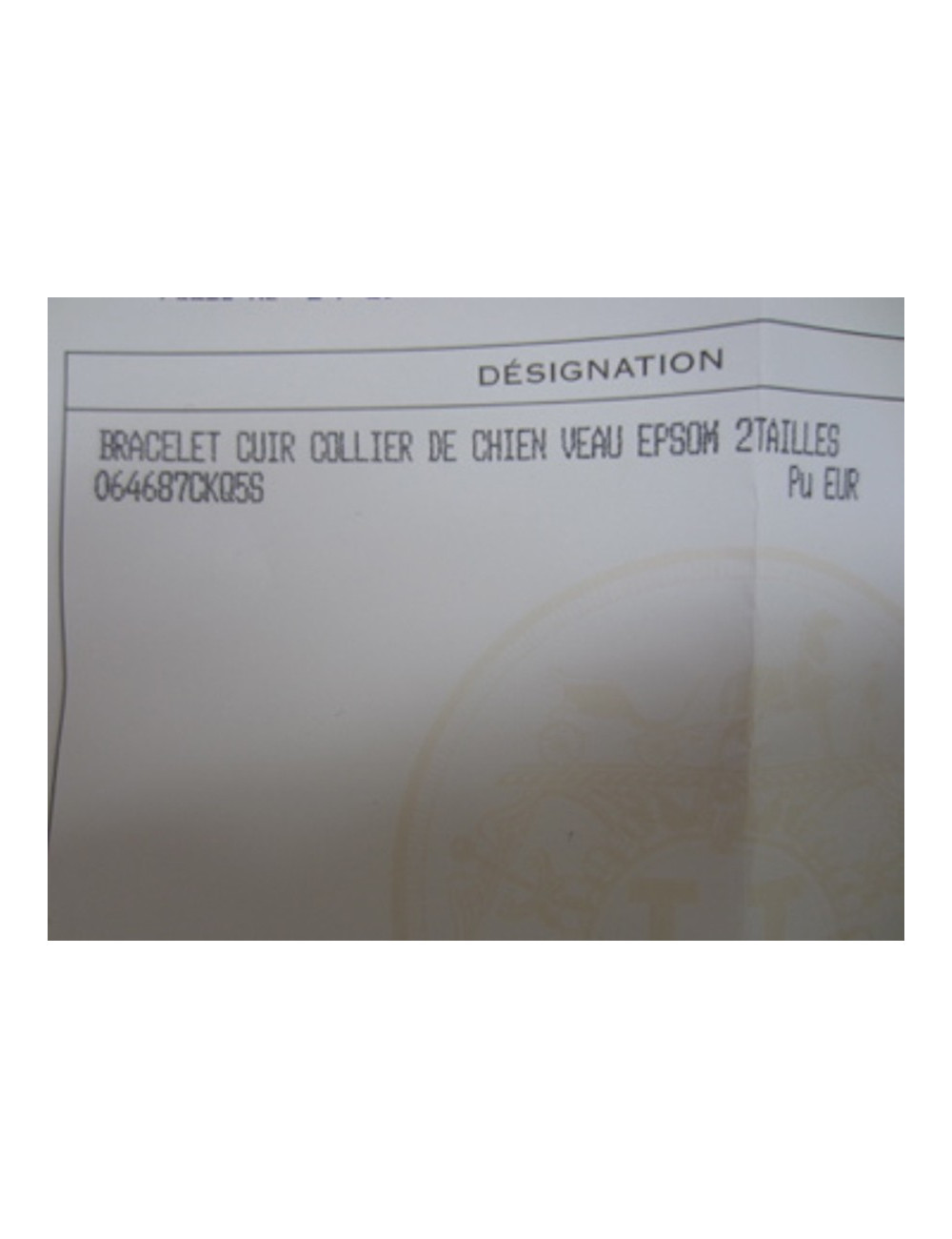 Bracelet CDC rouge casaque HERMÈS