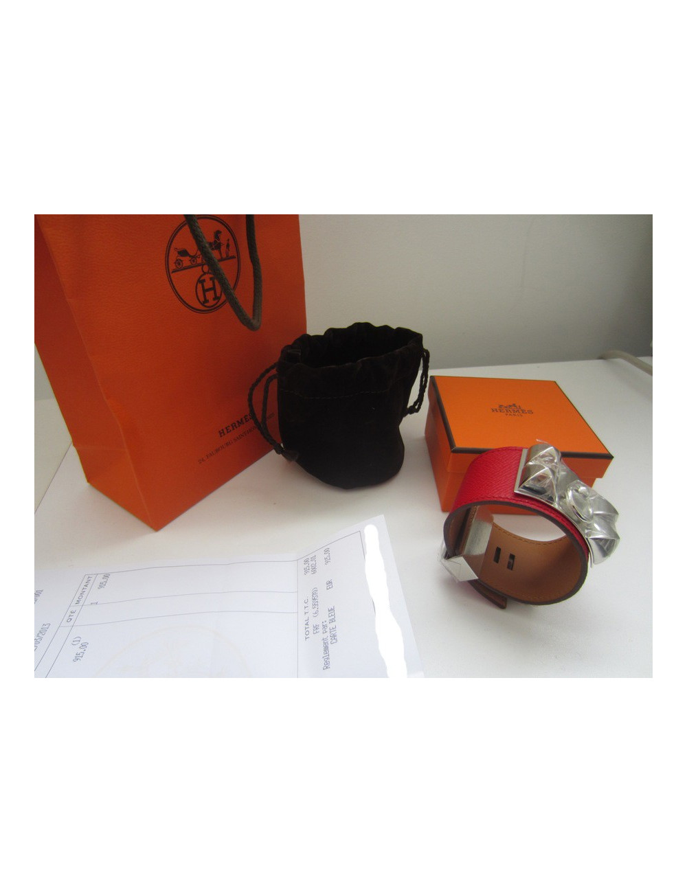 Bracelet CDC rouge casaque HERMÈS