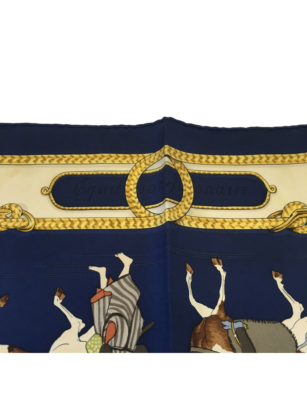 Carré HERMES 90 x 90 "Equitation japonaise"