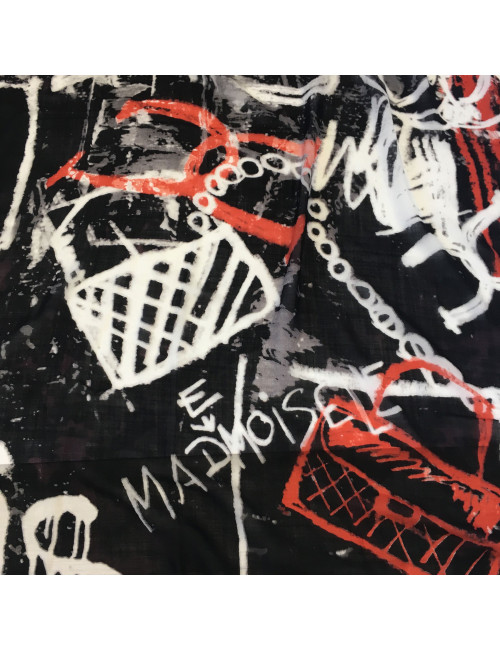 Châle CHANEL Graffitis en cachemire