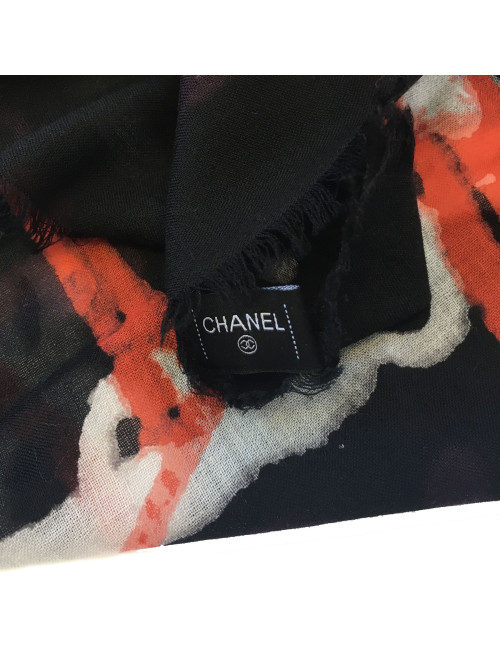 Châle CHANEL Graffitis en cachemire