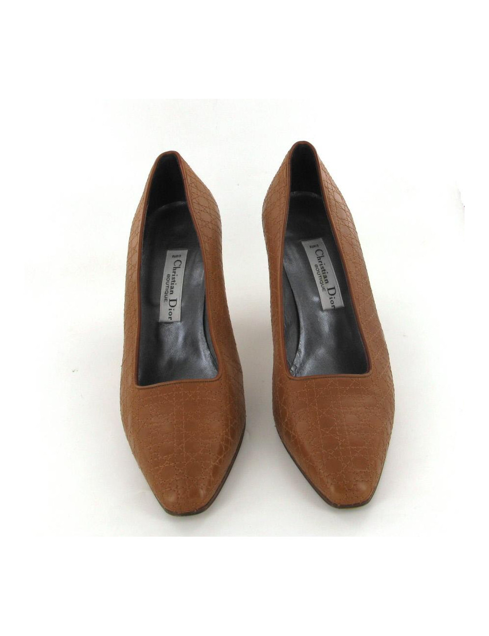 Escarpins CHRISTIAN DIOR T 38 en cuir marron