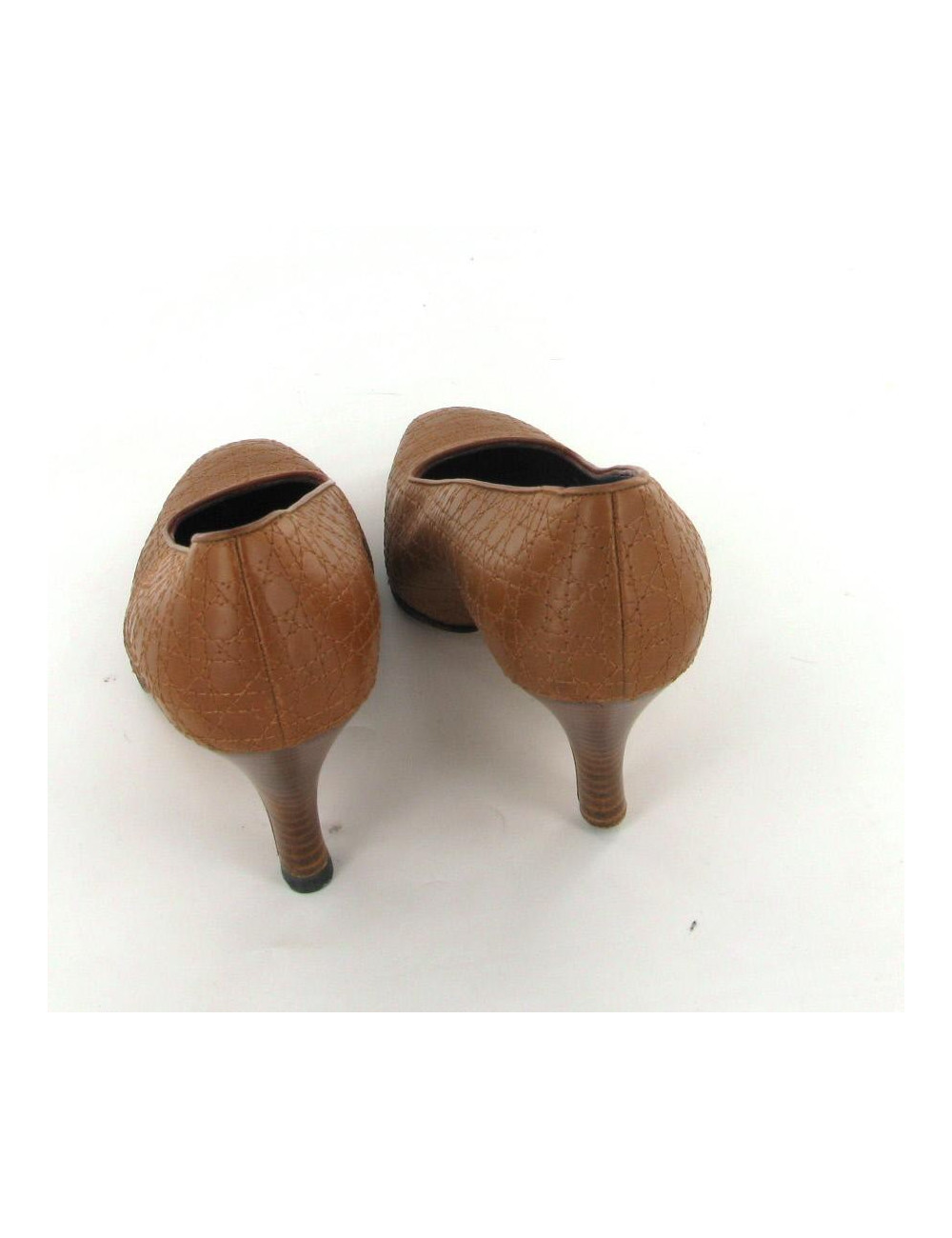 Escarpins CHRISTIAN DIOR T 38 en cuir marron