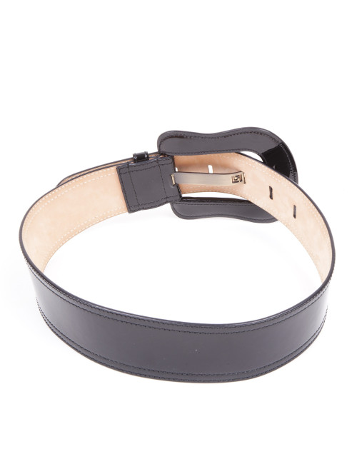 FENDI Belt in Black Patent Leather Size 80EU