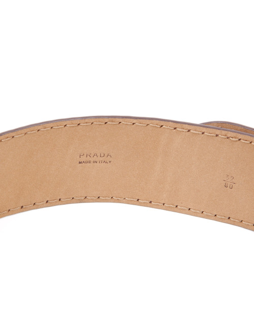 Ceinture PRADA cuir marron 