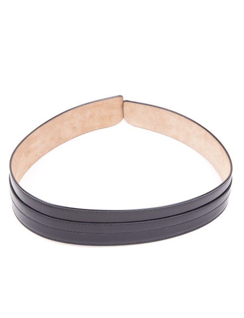 FENDI T75 black patent leather belt