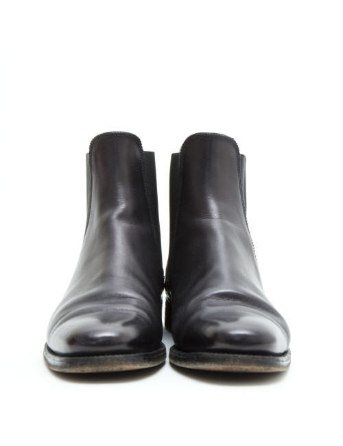 Bottines RALPH LAUREN cuir noir T 44