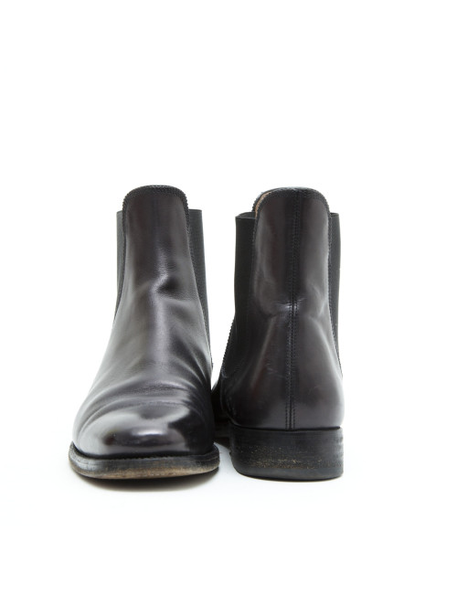 Bottines RALPH LAUREN cuir noir 