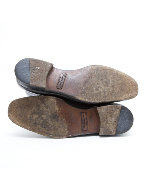 Bottines RALPH LAUREN cuir noir 