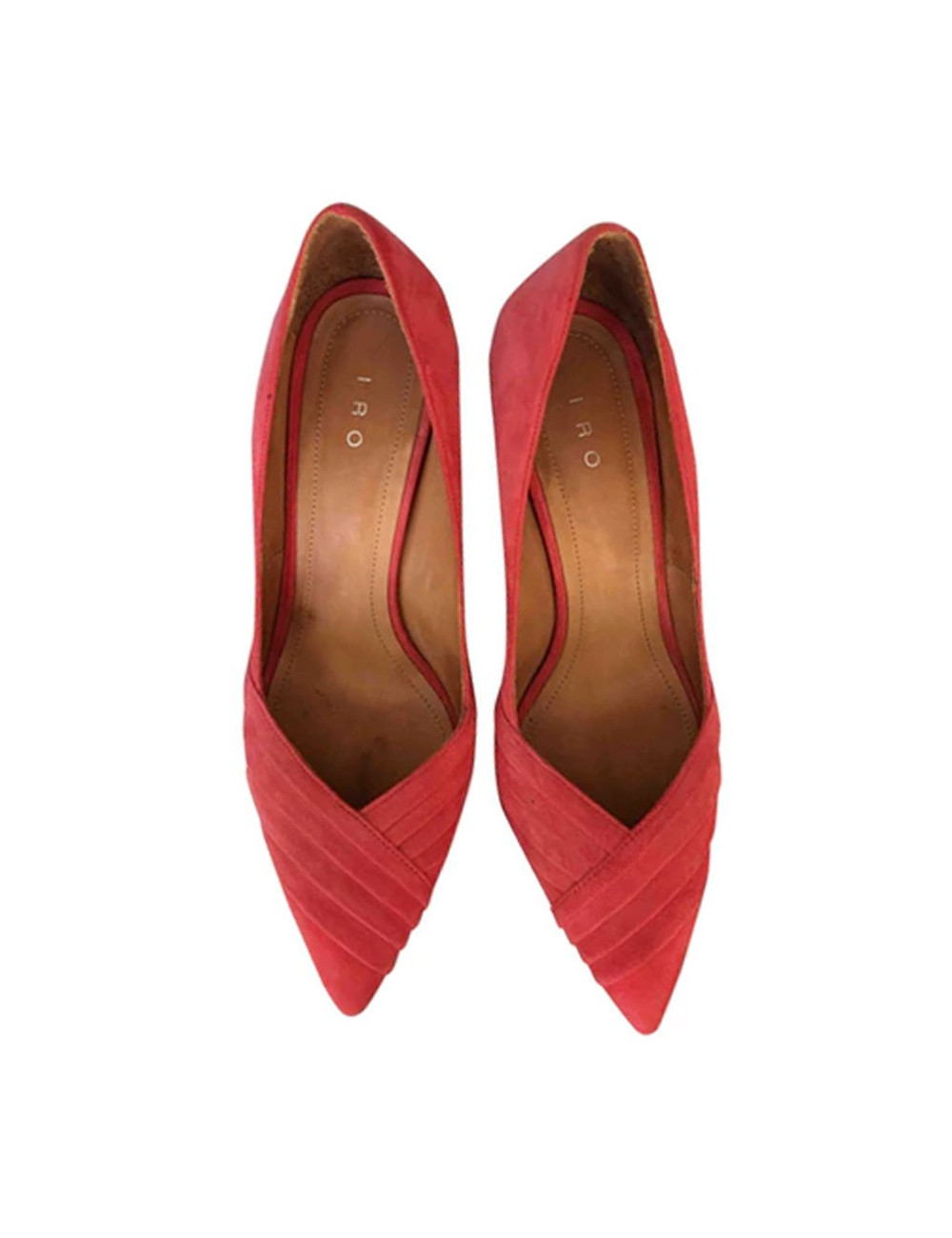IRO pumps in poppy red suede size 39FR 