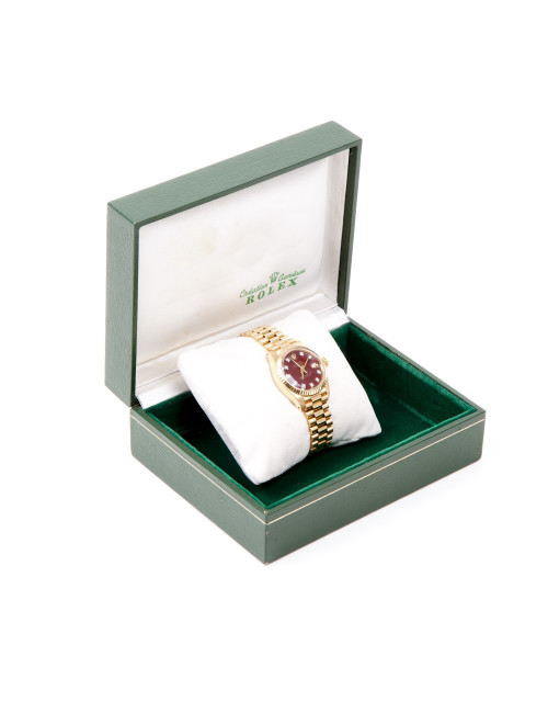 Montre ROLEX pour femme or jaune 18 K et diamants