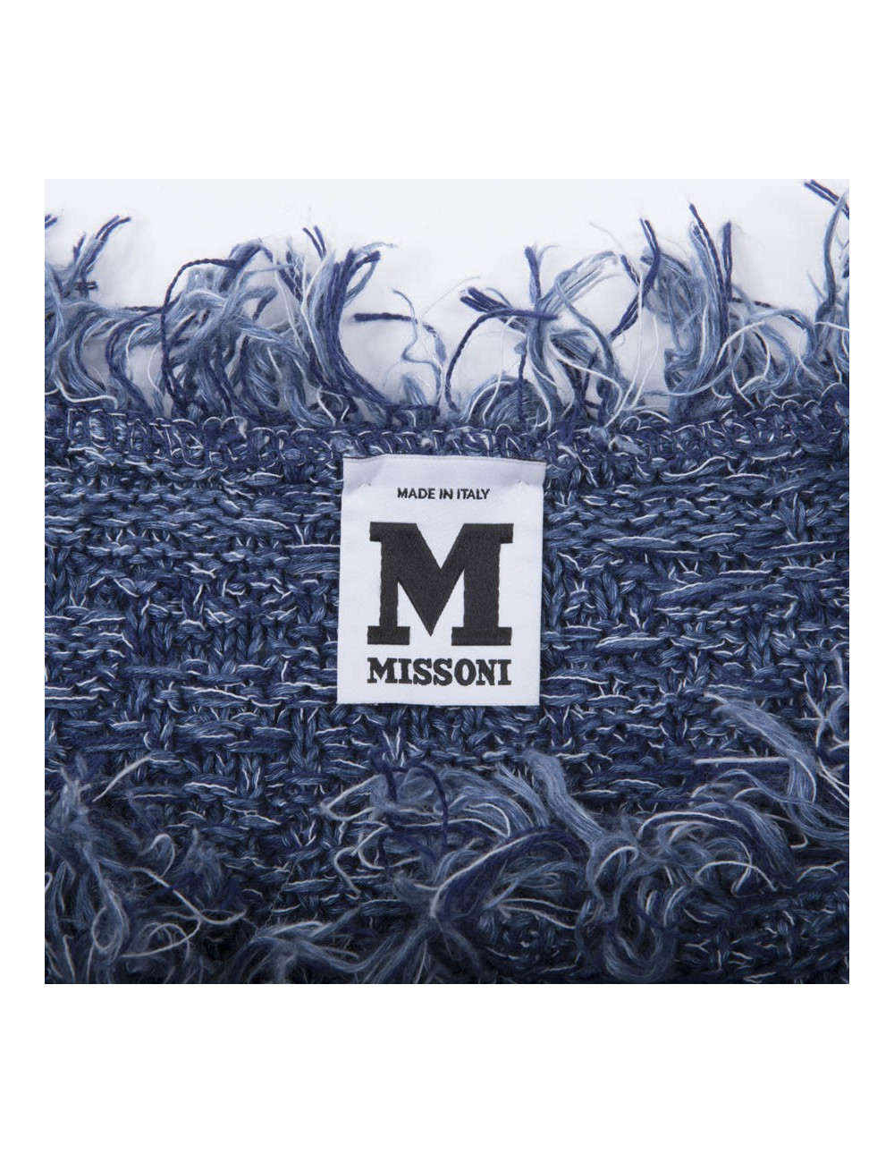 Veste MISSONI tweed bleu et blanc T38