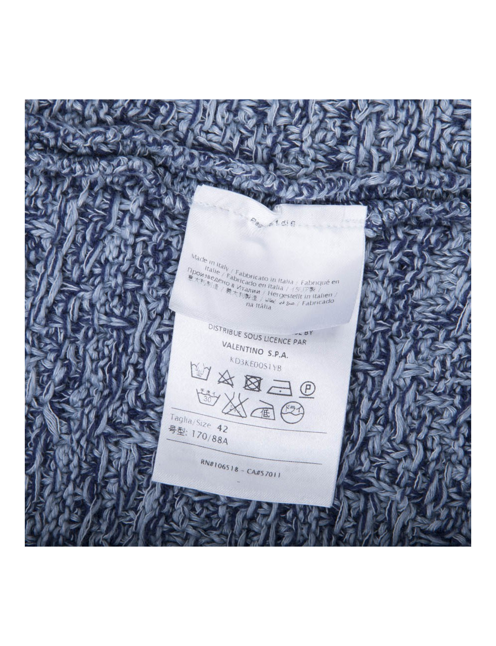 Veste MISSONI tweed bleu et blanc T38